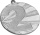 Медаль 2 место MMC4571/S 45 G-2 мм